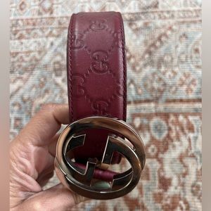 Red Gucci Belt